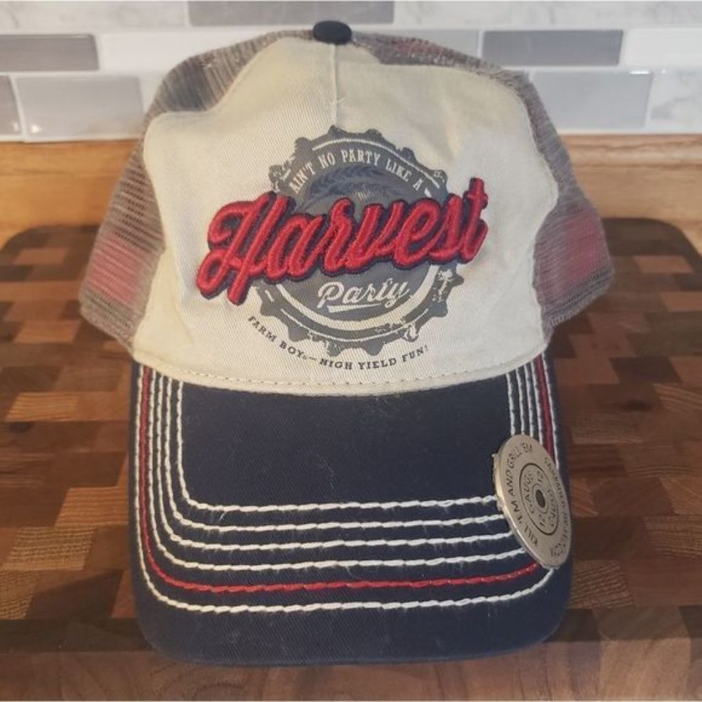 Farm Boy Ain't No Party Like A Harvest Party Mesh Cap